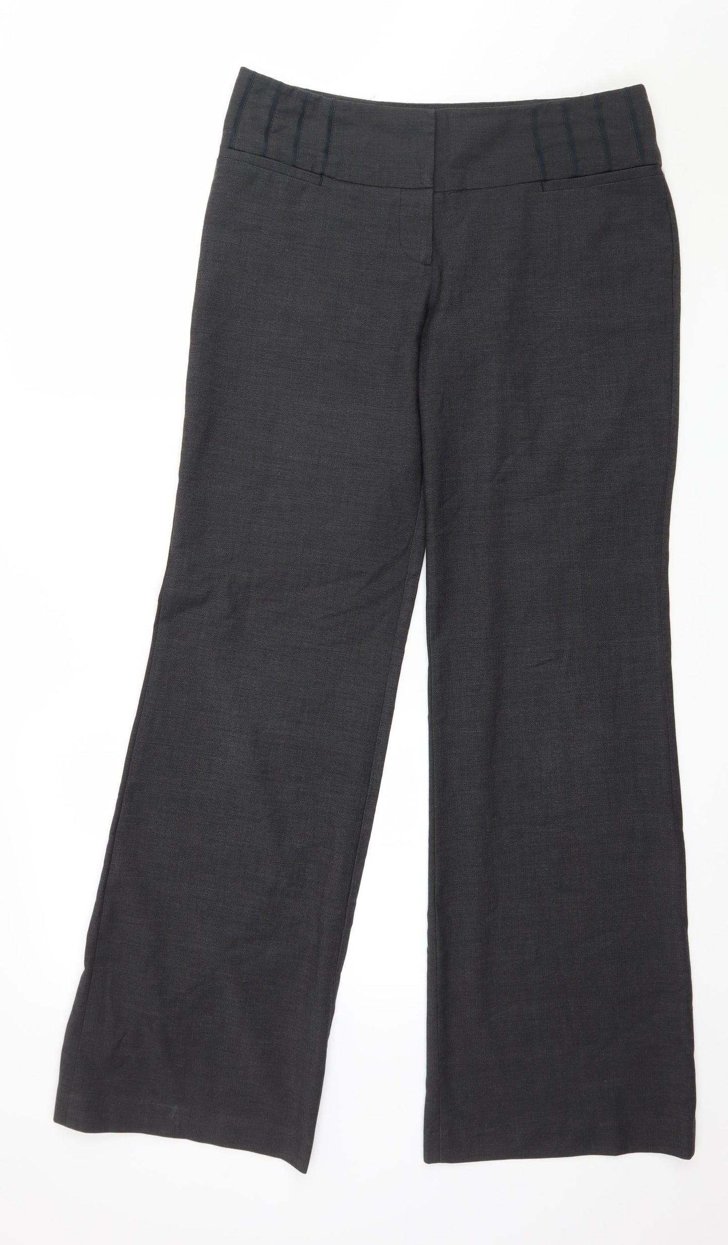 Womens UK Size 34 in NEXT Regular Fit  Grey Trousers