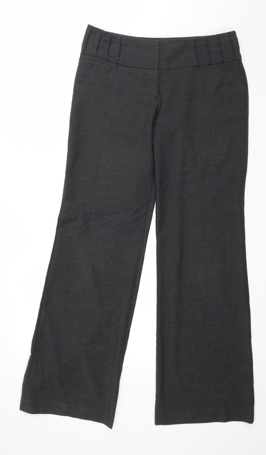 Womens UK Size 34 in NEXT Regular Fit  Grey Trousers