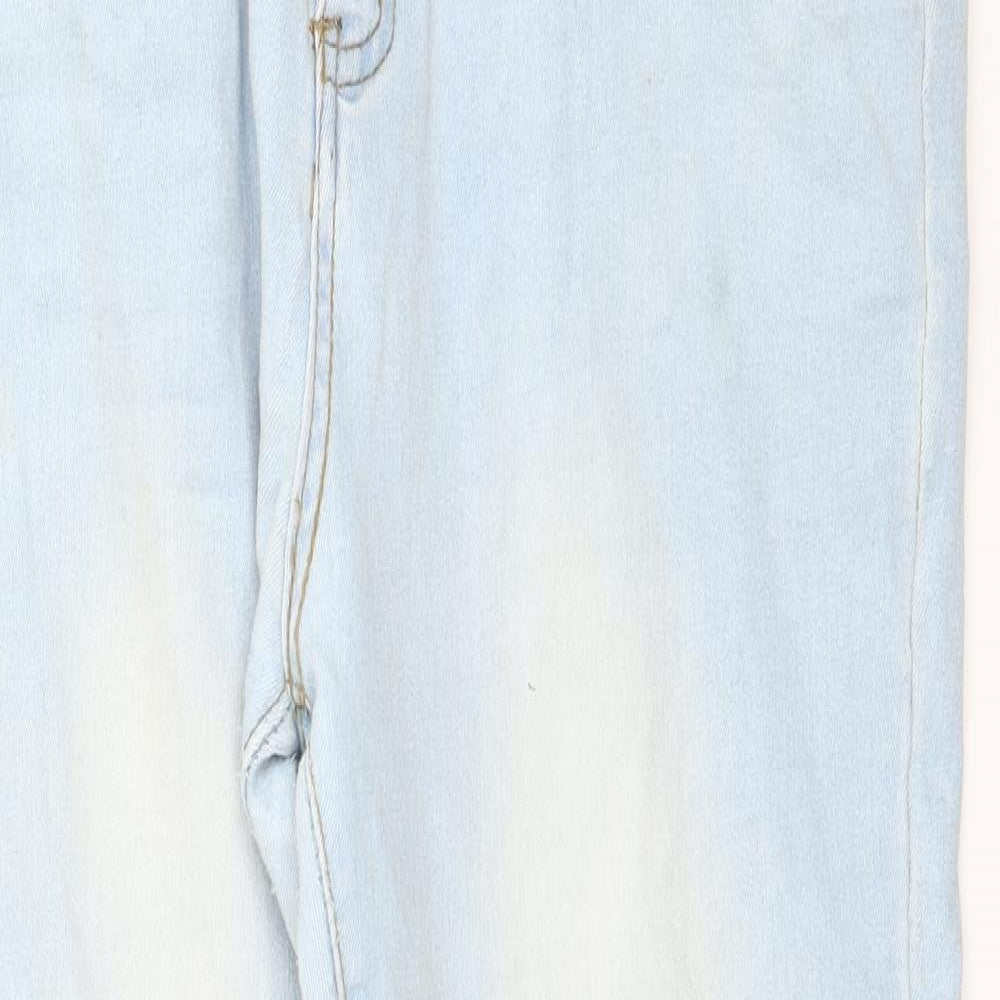 SheIn Womens Blue  Denim Straight Jeans Size XL L27 in