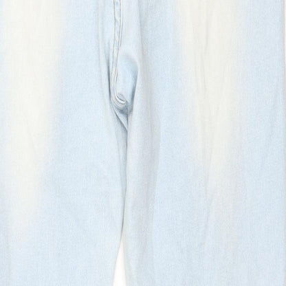 SheIn Womens Blue  Denim Straight Jeans Size XL L27 in