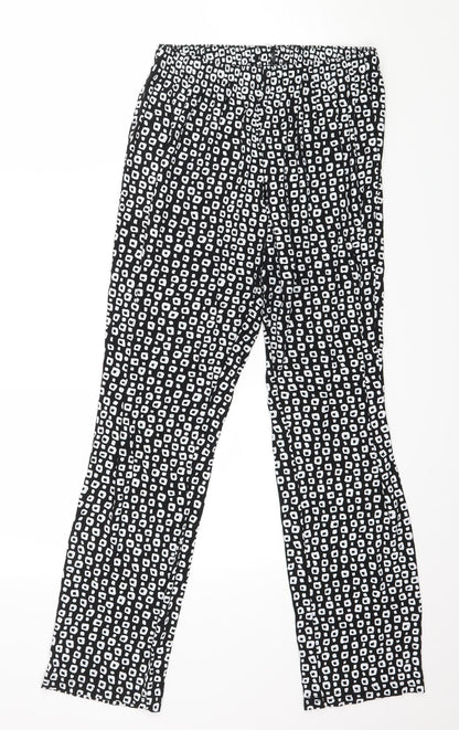Womens UK Size M Preworn Regular Fit  Black Trousers