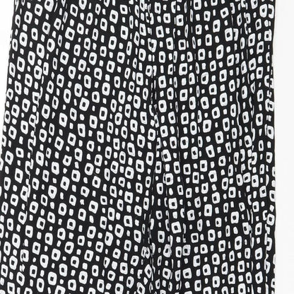 Womens UK Size M Preworn Regular Fit  Black Trousers