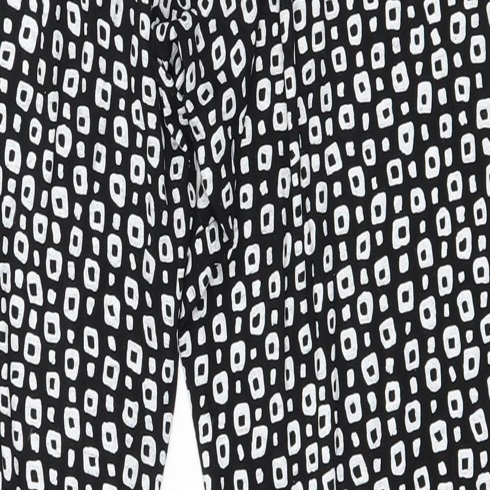 Womens UK Size M Preworn Regular Fit  Black Trousers