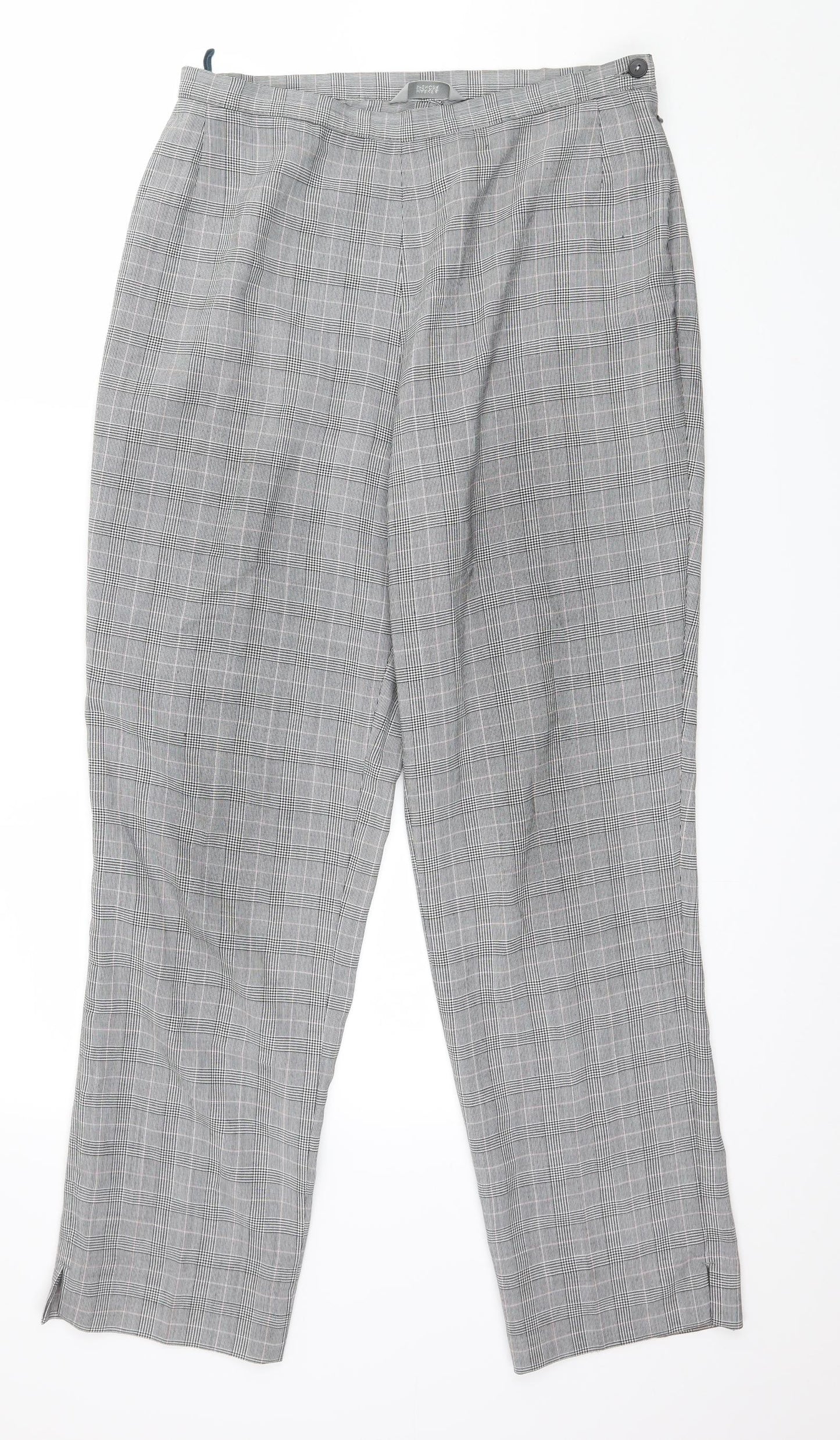 Womens UK Size 14 Marks and Spencer Regular Fit  Grey Trousers