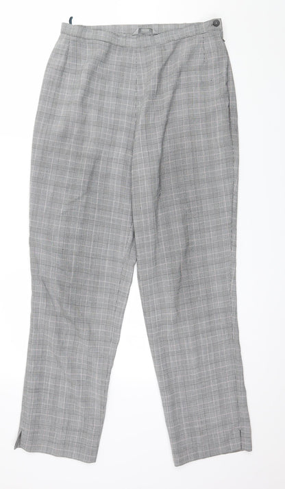 Womens UK Size 14 Marks and Spencer Regular Fit  Grey Trousers
