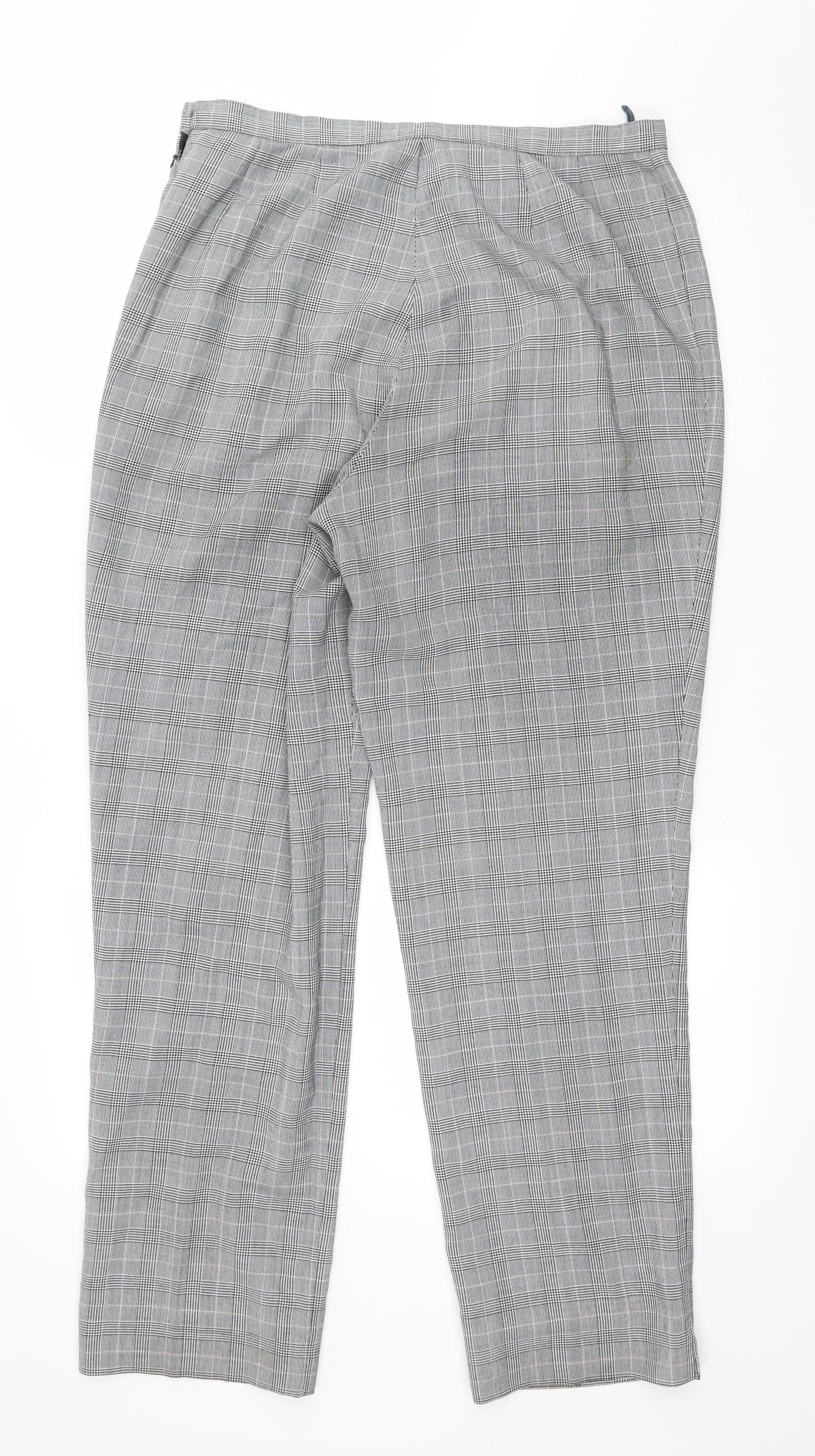 Womens UK Size 14 Marks and Spencer Regular Fit  Grey Trousers
