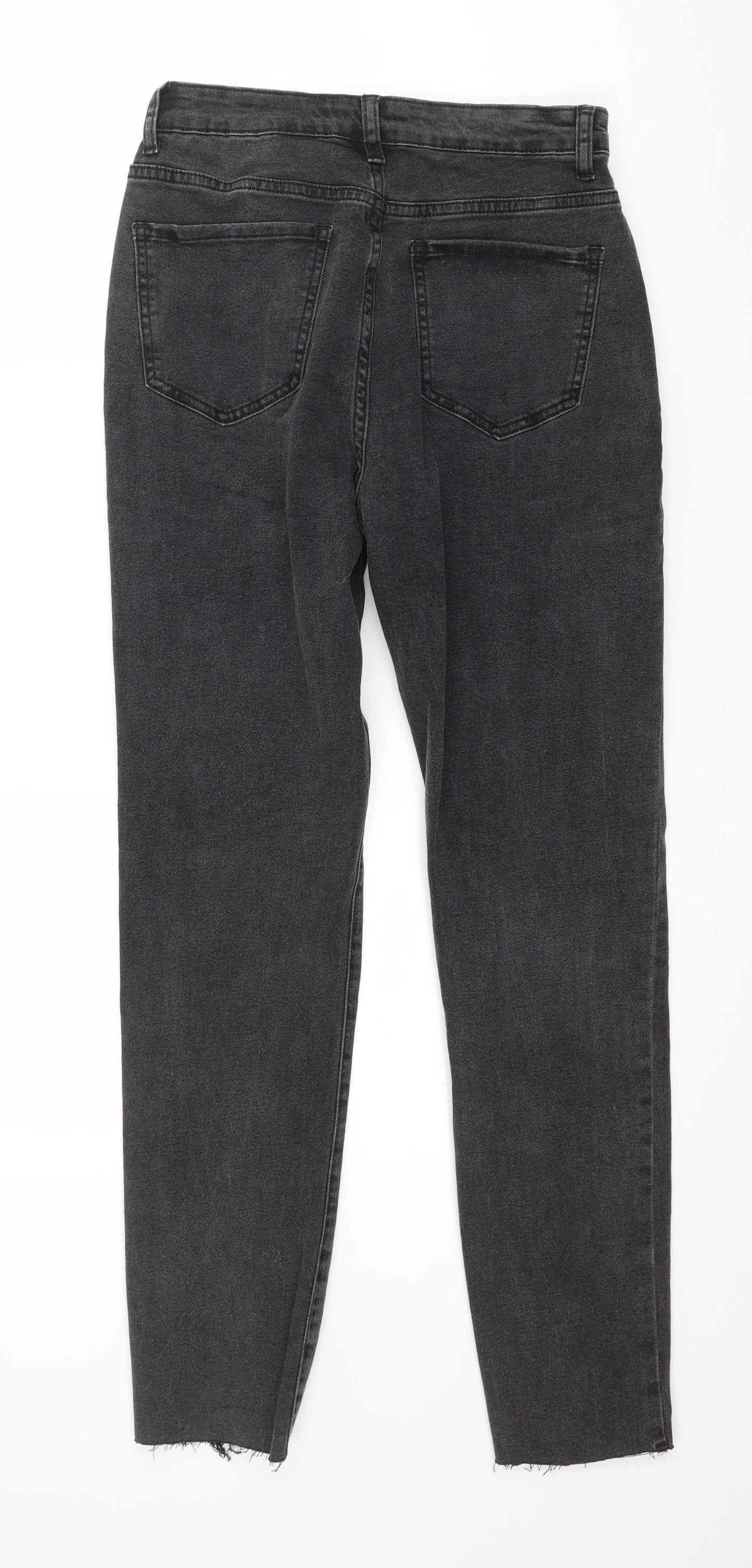 In the Style Womens Grey  Denim Straight Jeans Size 8 L27 in