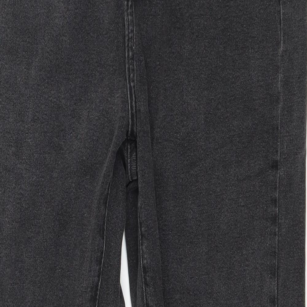 In the Style Womens Grey  Denim Straight Jeans Size 8 L27 in