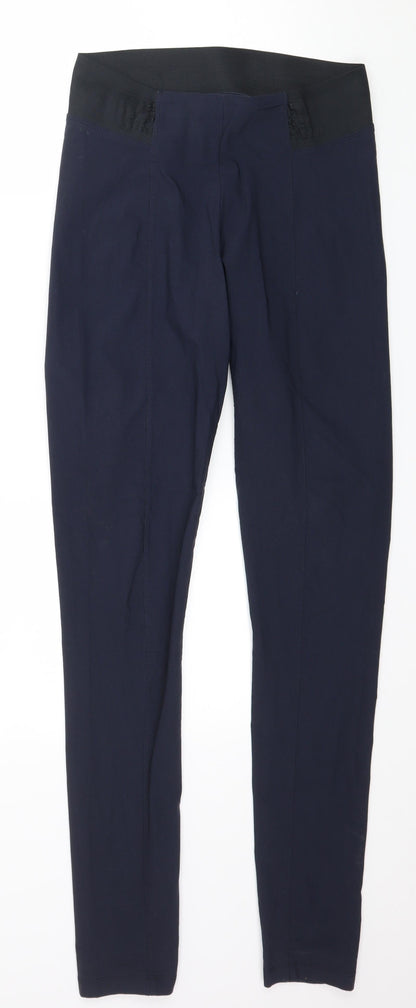 Tezenis Womens Blue  Jersey Capri Leggings Size 28 in L30 in