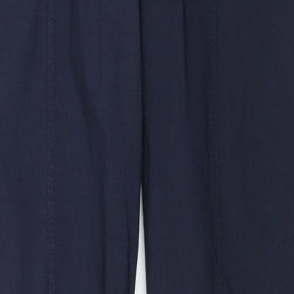 Tezenis Womens Blue  Jersey Capri Leggings Size 28 in L30 in
