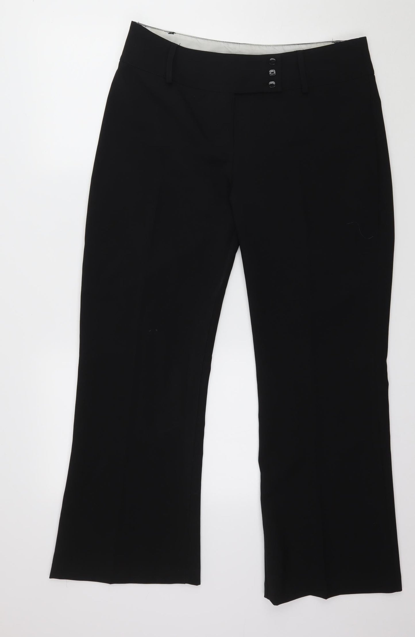 AMARANTO Womens Black   Trousers  Size 14 L28 in