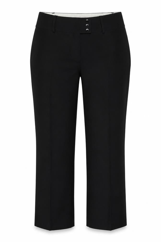 Womens UK Size 14 AMARANTO Regular Fit  Black Trousers