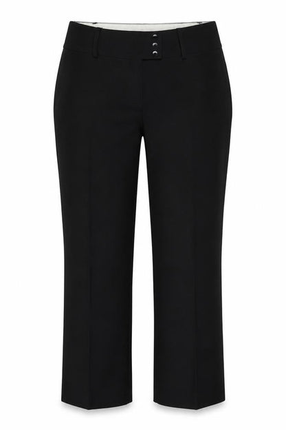 Womens UK Size 14 AMARANTO Regular Fit  Black Trousers