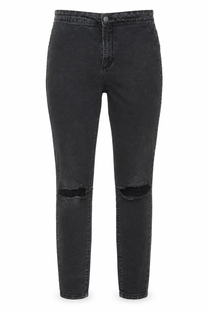 Womens UK Size 14 Denim & Co. Regular Fit Skinny Grey Jeans