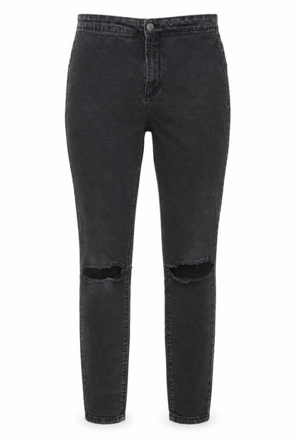 Womens UK Size 14 Denim & Co. Regular Fit Skinny Grey Jeans