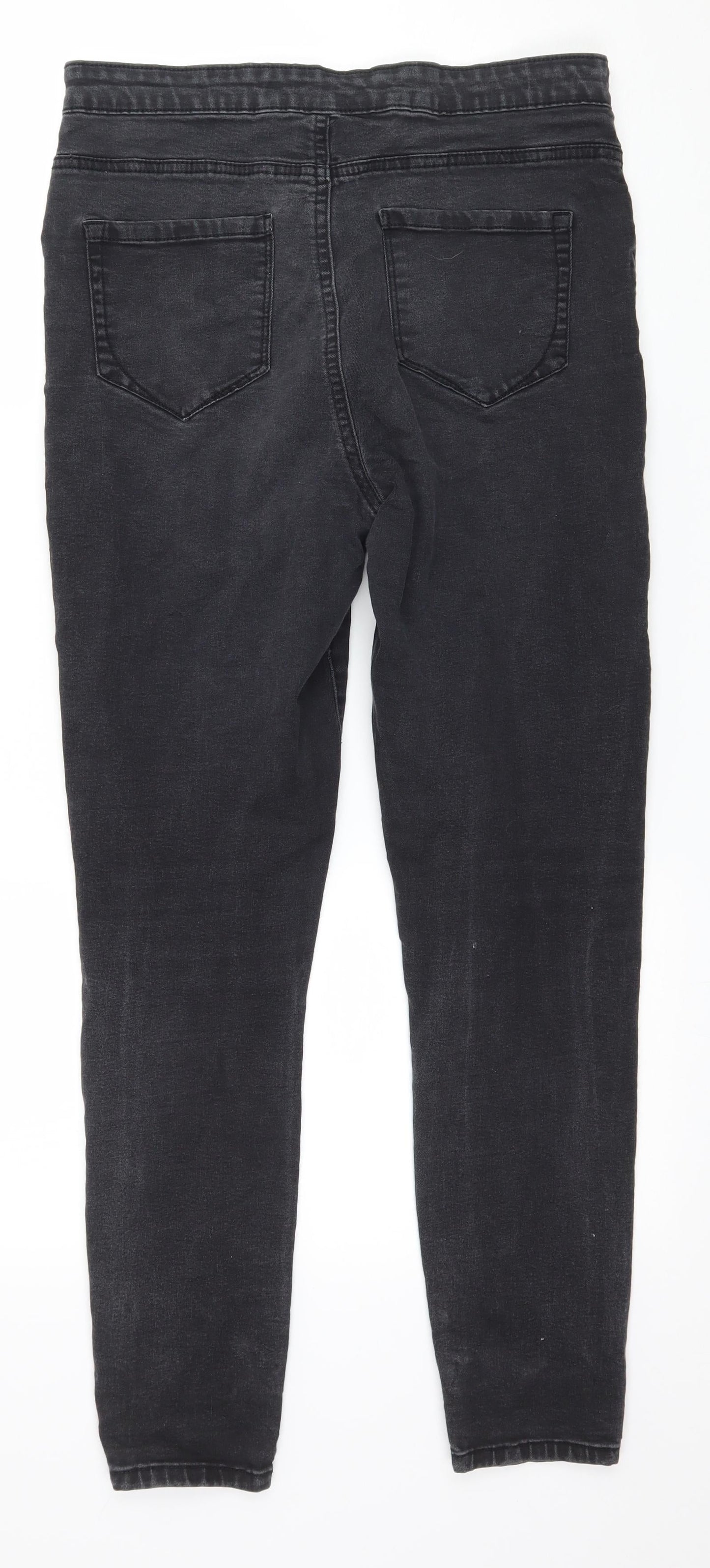 Denim & Co. Womens Grey  Denim Skinny Jeans Size 14 L27 in