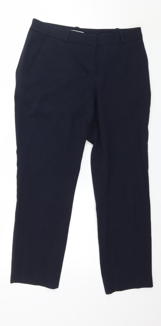 Womens UK Size 6 H&M Regular Fit  Blue Trousers
