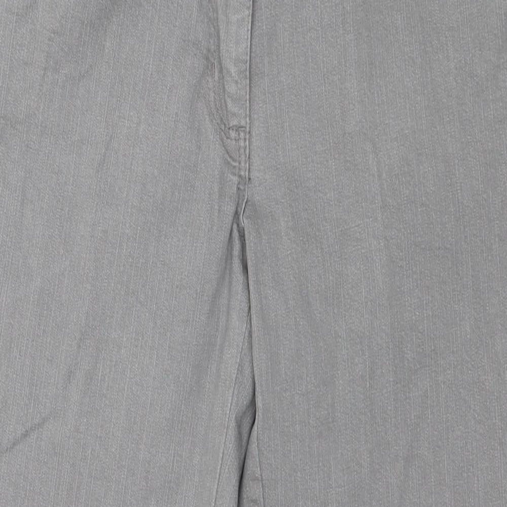 Damart Womens Grey  Denim Straight Jeans Size 10 L25 in