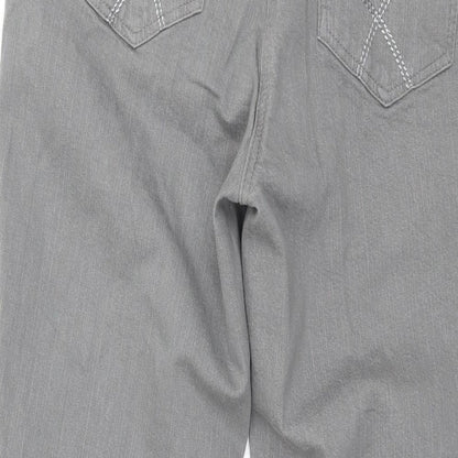Damart Womens Grey  Denim Straight Jeans Size 10 L25 in
