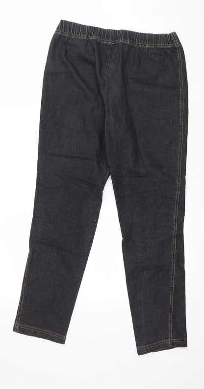 Womens UK Size 10 Preworn Regular Fit Jegging Grey Jeans
