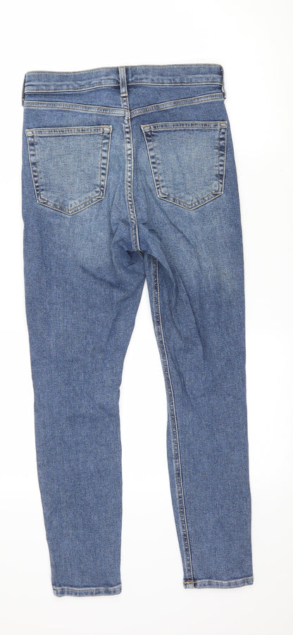 Topshop Womens Blue  Denim Skinny Jeans Size 28 in L30 in
