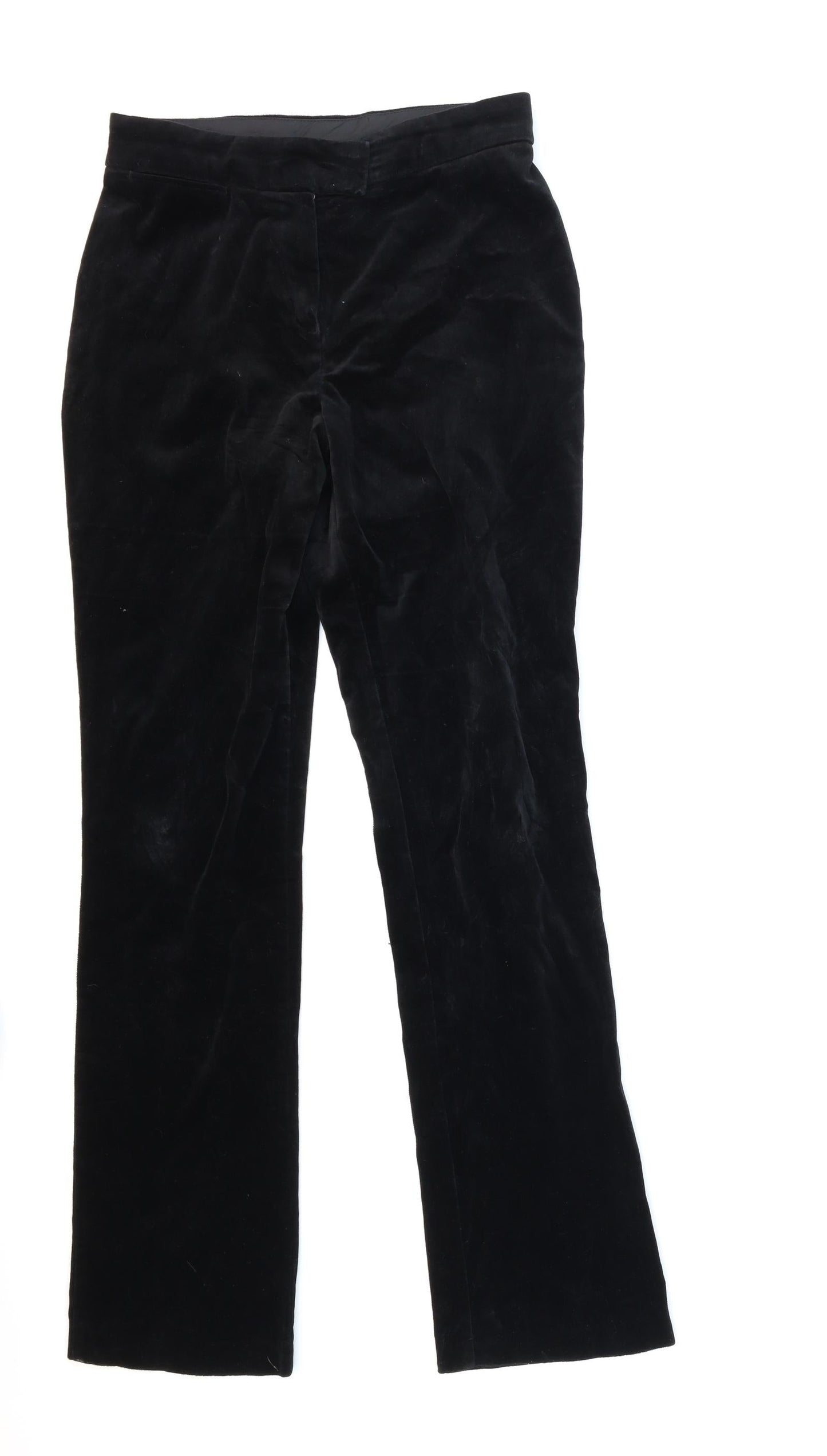 Womens UK Size 10 Marks and Spencer Regular Fit  Black Trousers