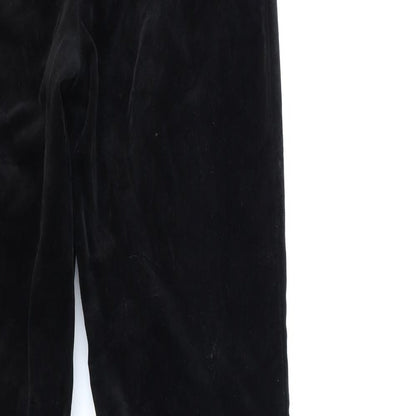 Womens UK Size 10 Marks and Spencer Regular Fit  Black Trousers
