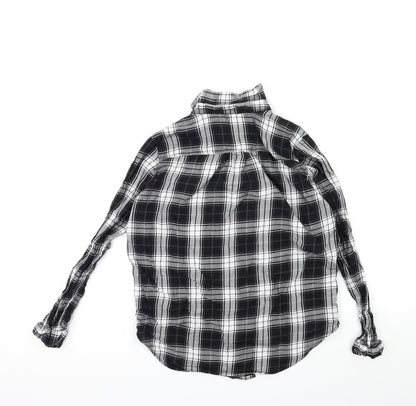 Womens UK Size 8 LOTD Black Basic Button-Up