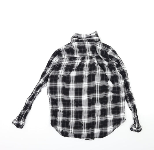Womens UK Size 8 LOTD Black Basic Button-Up