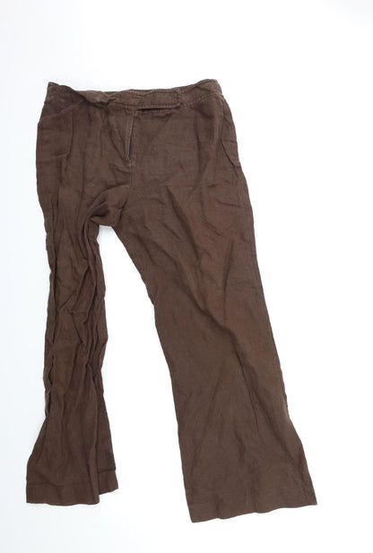 EAST Womens Brown   Trousers  Size 14 L29 in