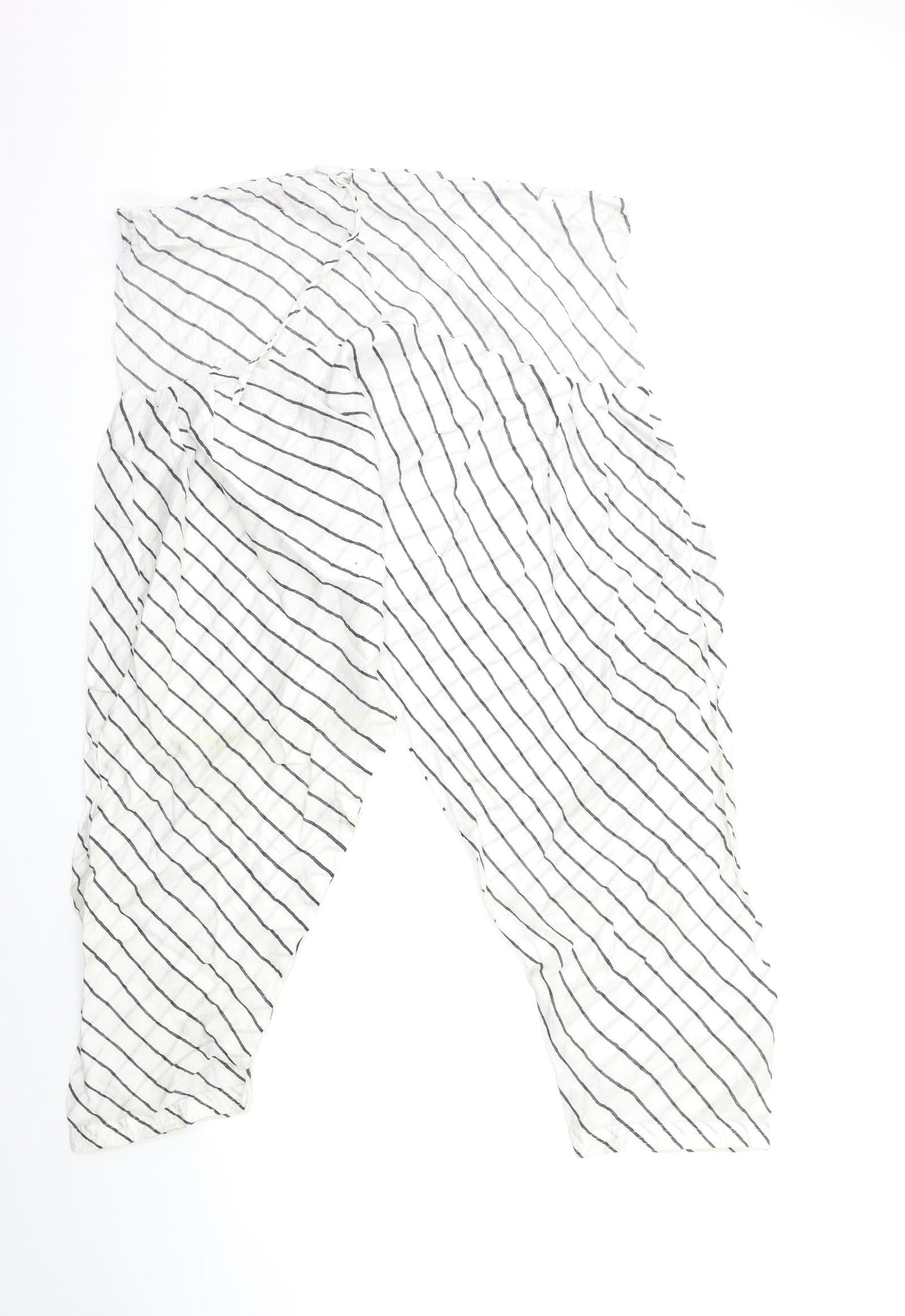 Womens UK Size 38 Preworn Regular Fit  White Trousers
