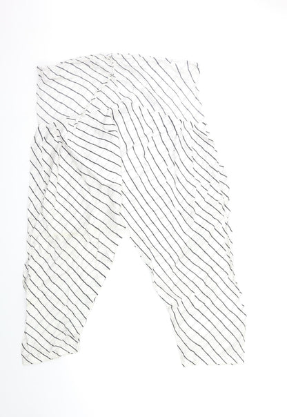 Womens UK Size 38 Preworn Regular Fit  White Trousers
