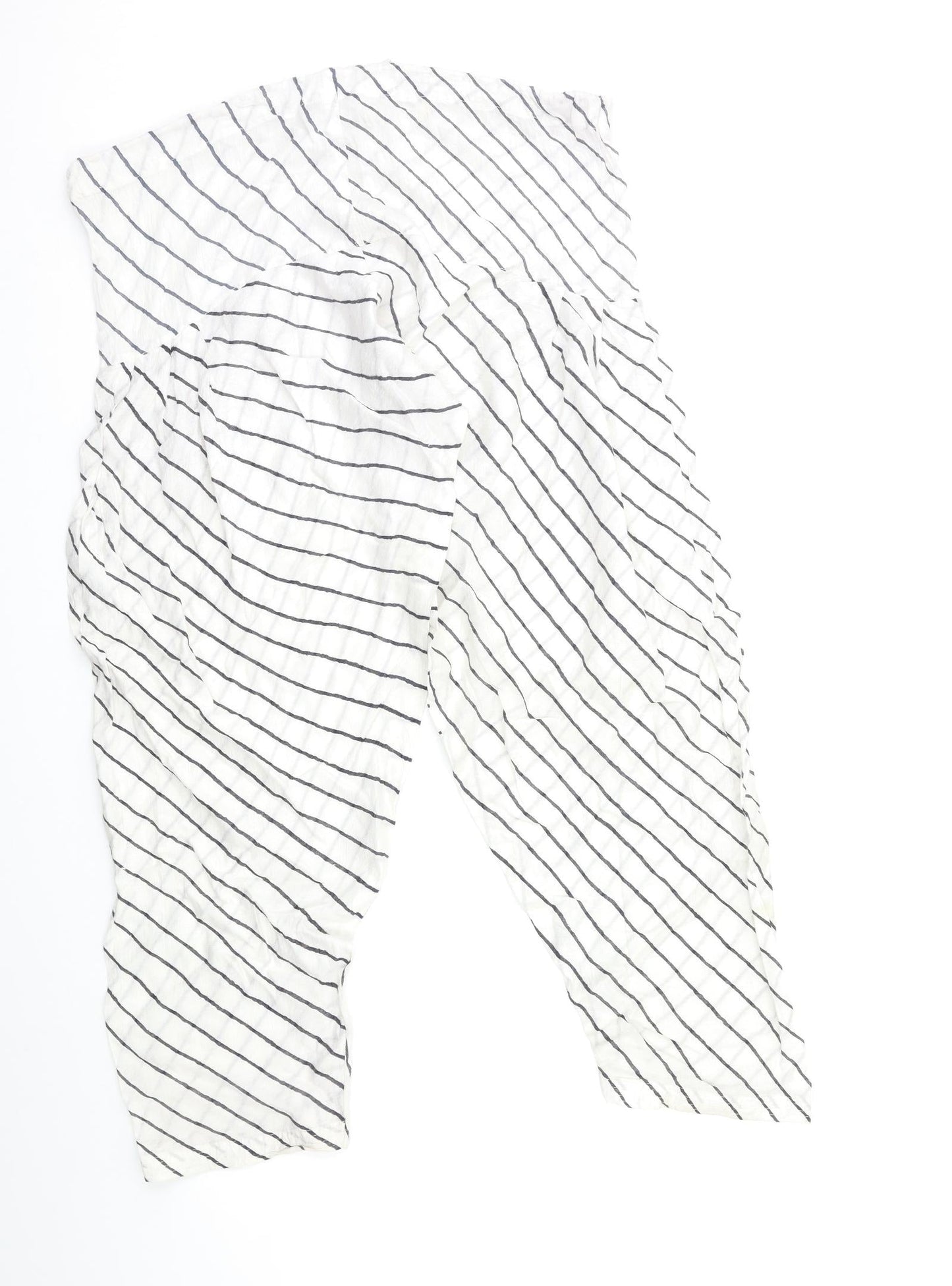 Womens UK Size 38 Preworn Regular Fit  White Trousers