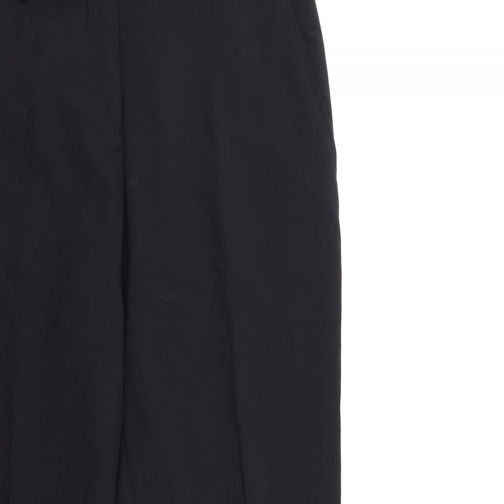 Womens UK Size 10 Preworn Regular Fit  Black Trousers