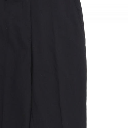 Womens UK Size 10 Preworn Regular Fit  Black Trousers