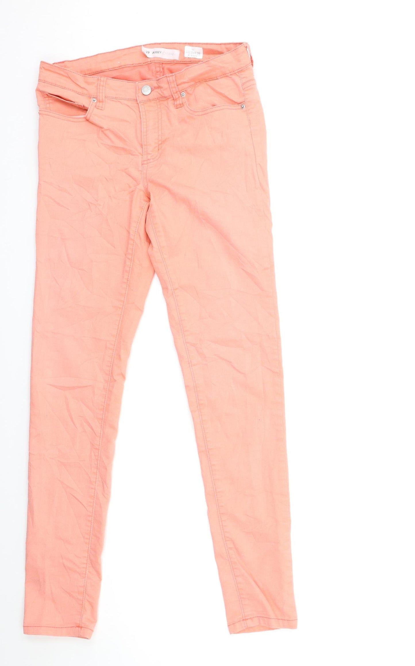 abbey denim Womens Pink  Denim Skinny Jeans Size 29 in L30 in