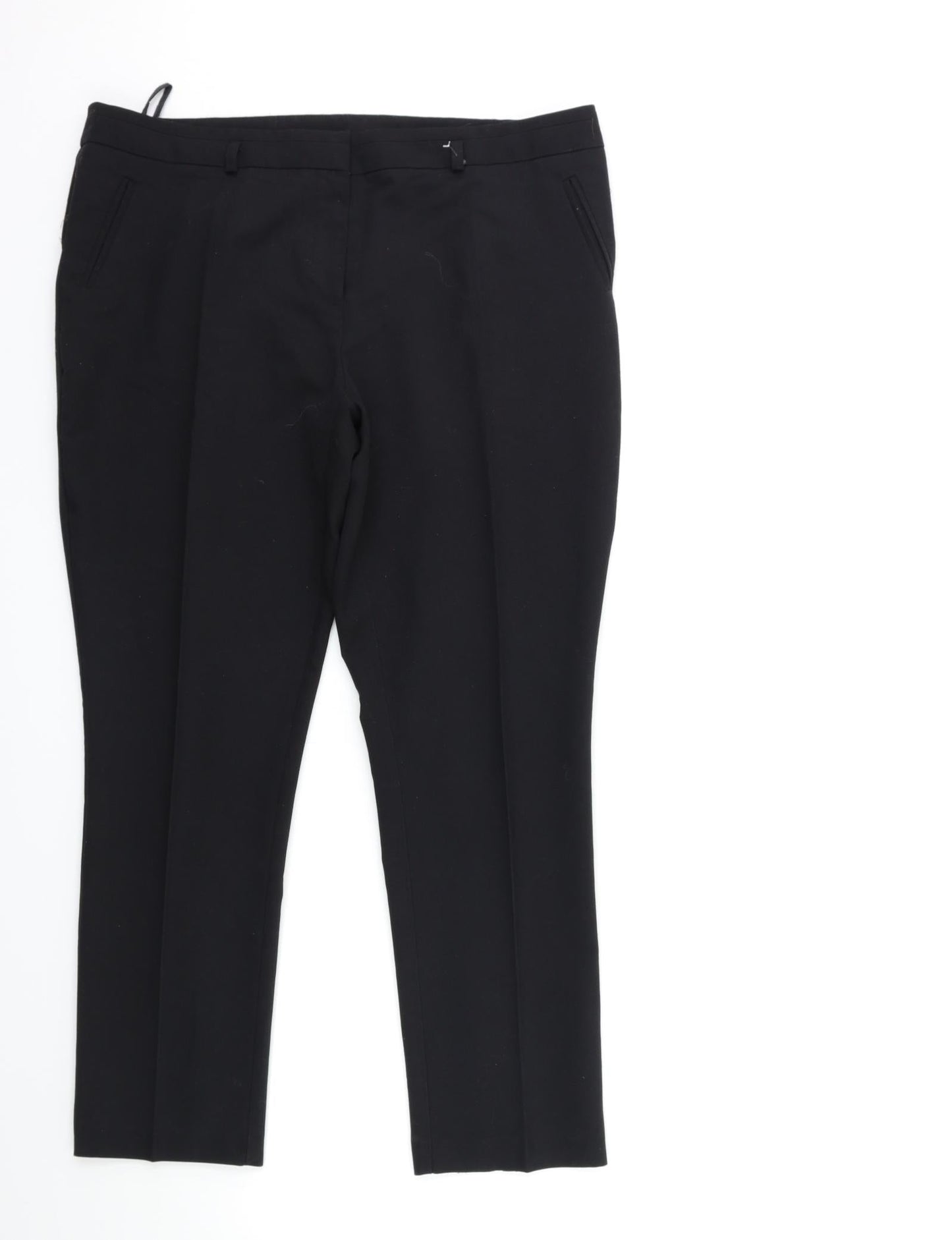 Womens UK Size 14 Dorothy Perkins Regular Fit  Black Trousers