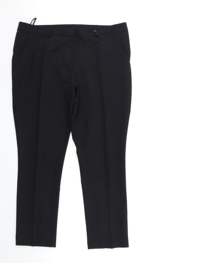 Womens UK Size 14 Dorothy Perkins Regular Fit  Black Trousers
