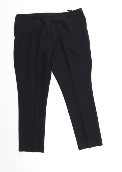 Womens UK Size 14 Dorothy Perkins Regular Fit  Black Trousers