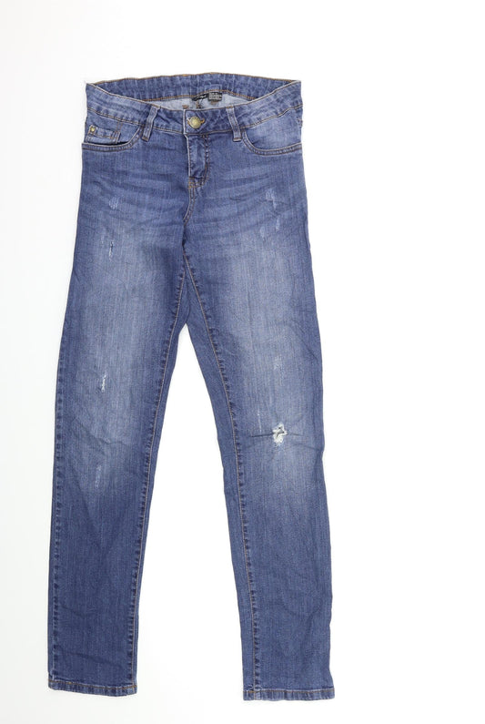 ESMARA Womens Blue  Denim Skinny Jeans Size 12 L30 in