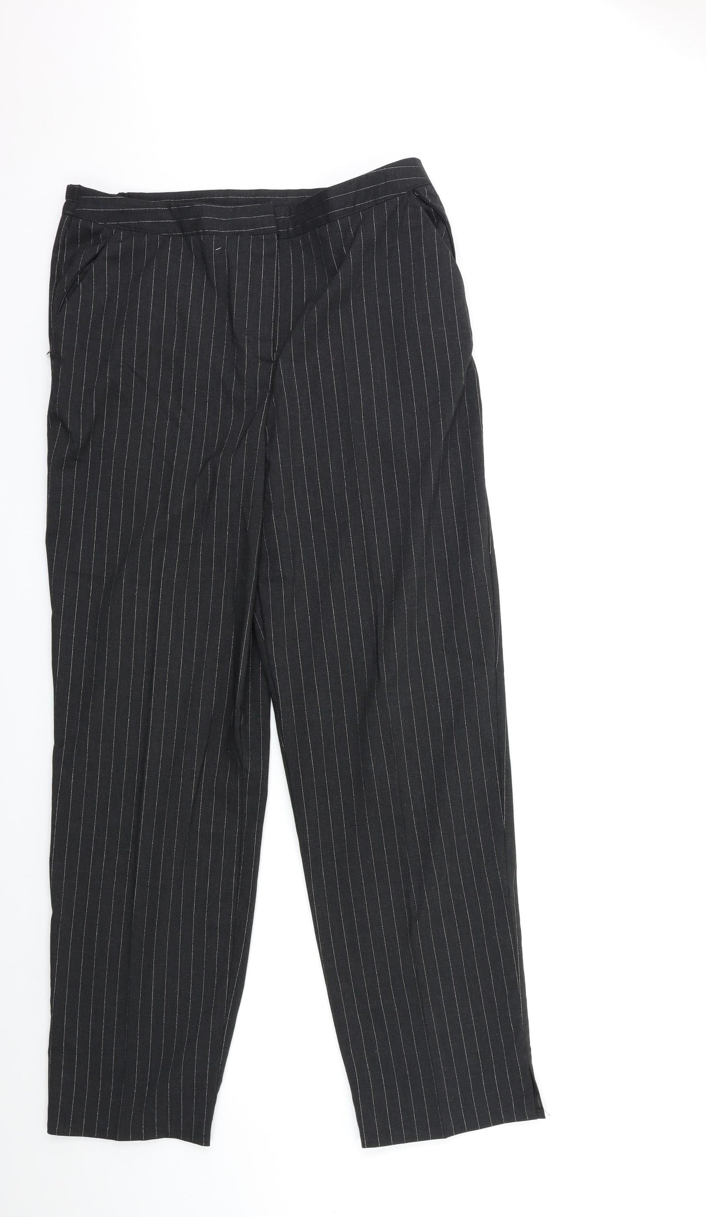 Womens UK Size 14 Wardrobe Regular Fit  Black Trousers