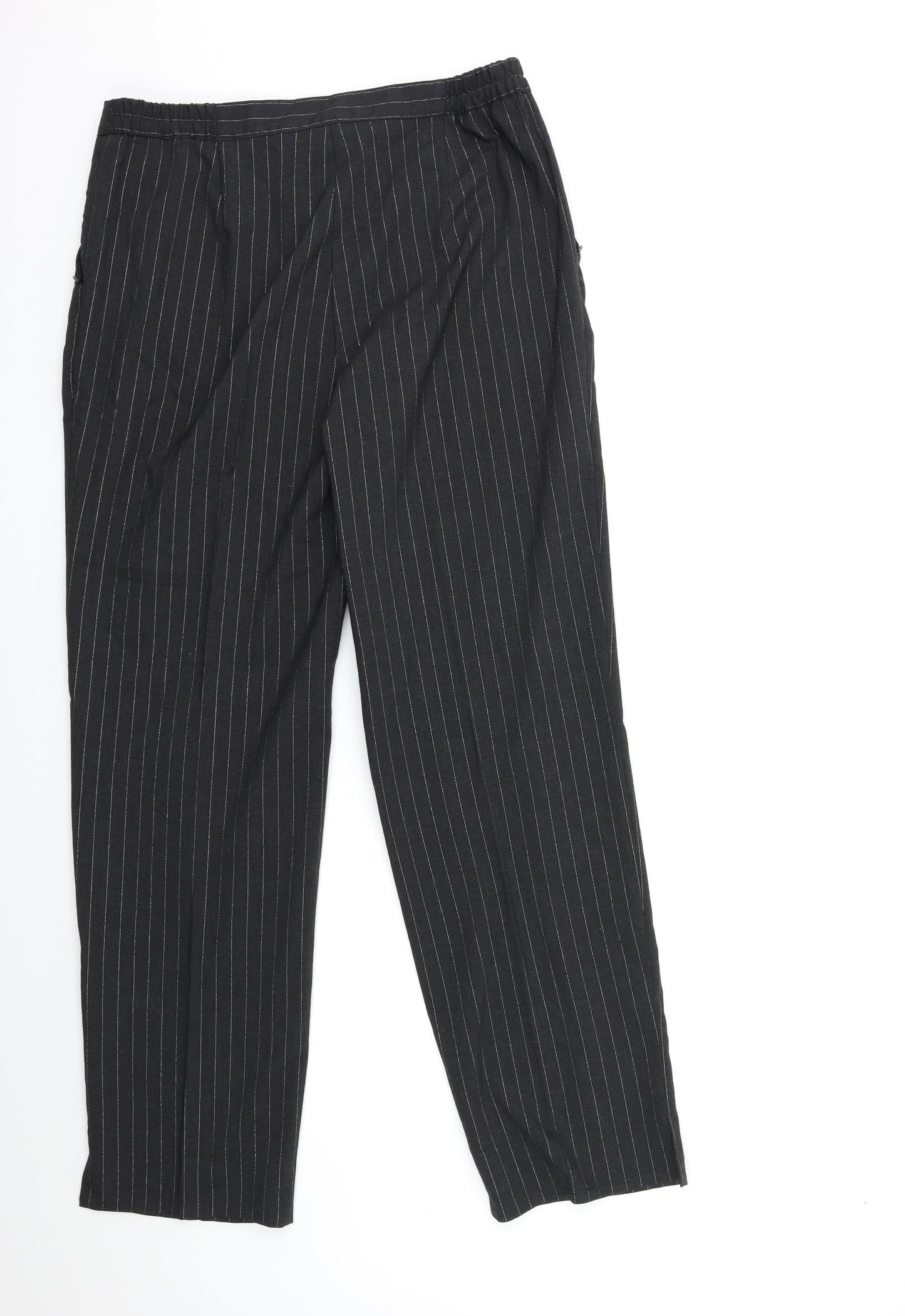 Womens UK Size 14 Wardrobe Regular Fit  Black Trousers