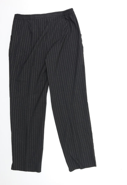 Womens UK Size 14 Wardrobe Regular Fit  Black Trousers