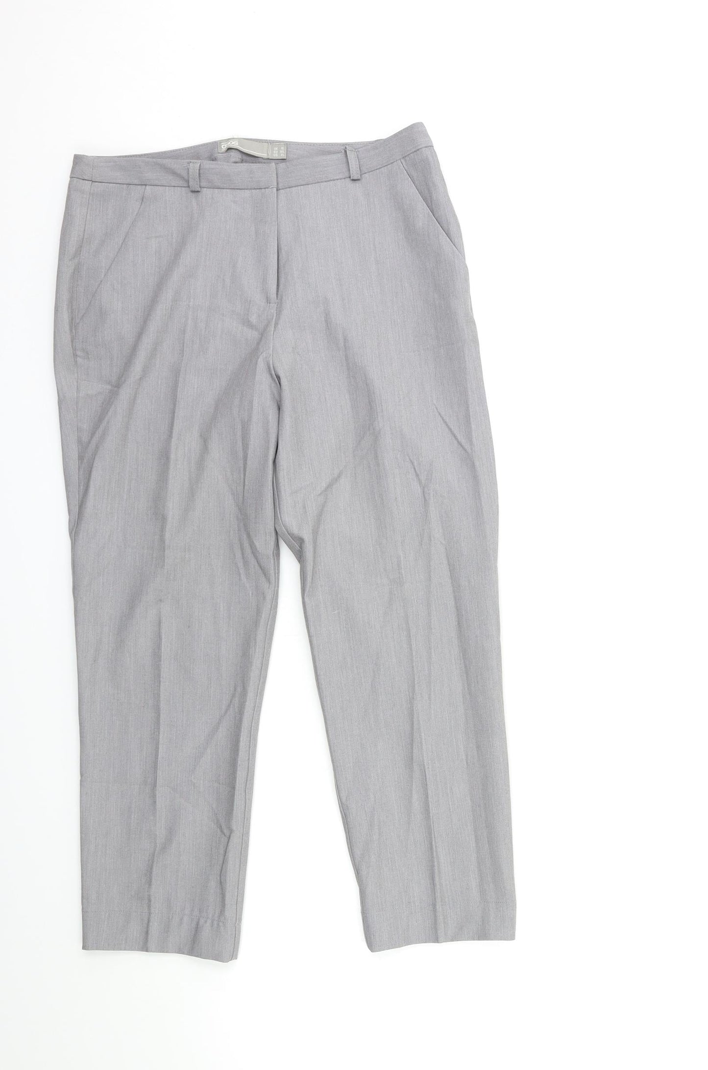 Womens UK Size 8 ASOS Regular Fit  Grey Trousers