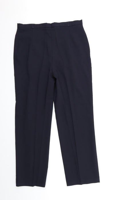 Womens UK Size 10 Preworn Regular Fit  Blue Trousers