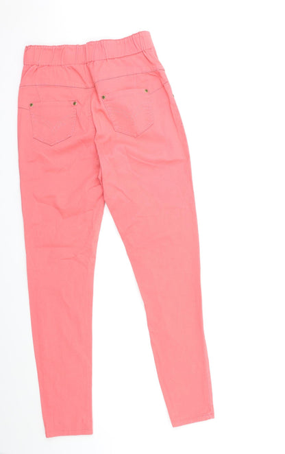 Avon Womens Pink  Denim Skinny Jeans Size 10 L30 in
