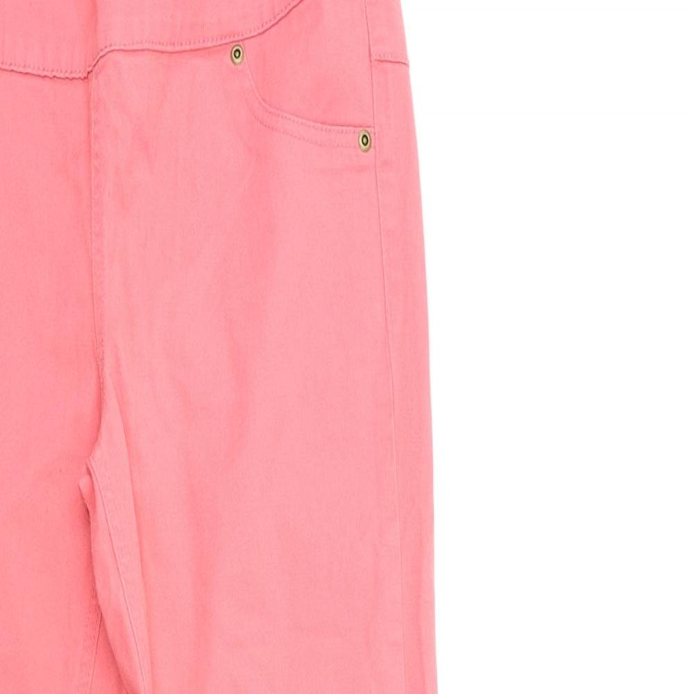 Avon Womens Pink  Denim Skinny Jeans Size 10 L30 in
