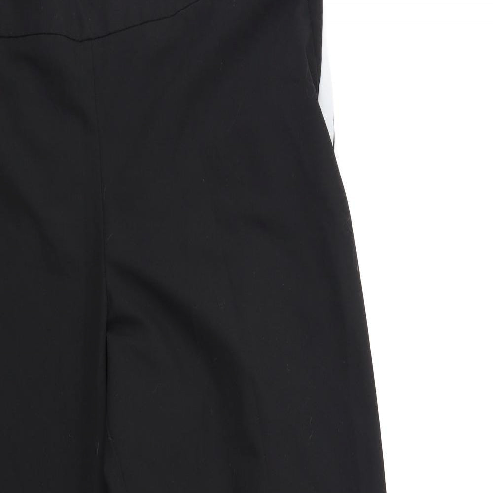 George Womens Black Striped Rayon Trousers  Size 34 in L27 in