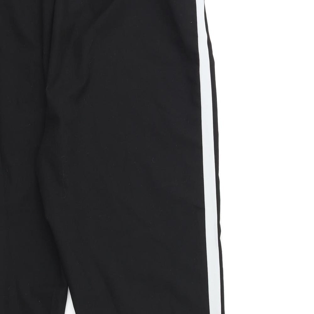 George Womens Black Striped Rayon Trousers  Size 34 in L27 in