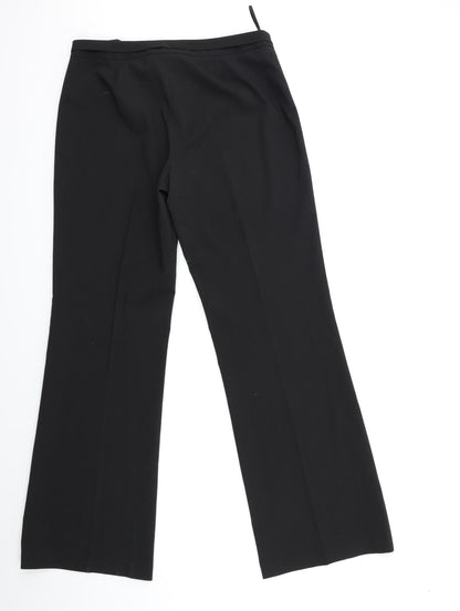 Womens UK Size 10 F&F Regular Fit  Black Trousers